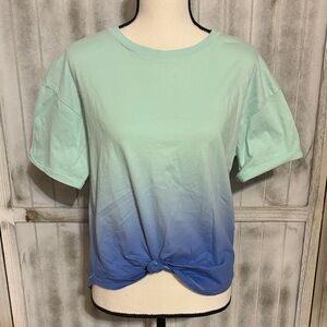 Forever 21 Gradient Blue and Green Women's Top